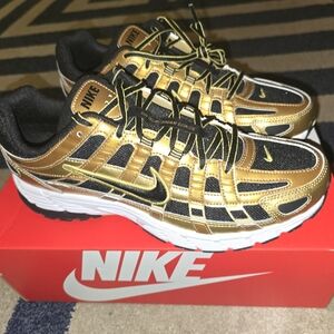 Nike P-6000 Gold & Black Size 11